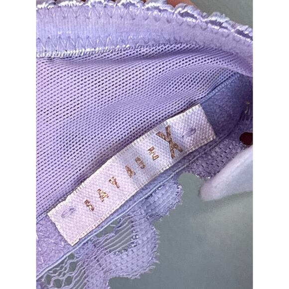 Savage X Fenty Rhianna Not Sorry Lace Balconette Bra Purple Lavender Womens 38C - Picture 5 of 10
